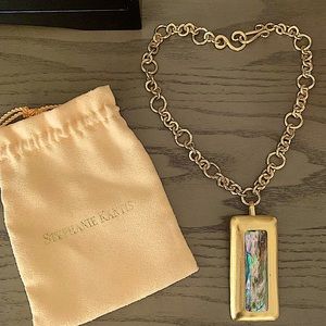 STEPHANIE KANTIS Coronation Collection "S” GOLD NECKLACE & PENDANT SET, OS